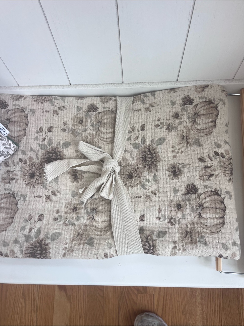 Autumn Pumpkin Print Decorative Throw